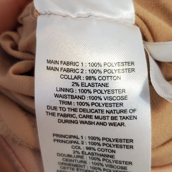 Self Portrait Daisy Floral Applique Lace Nude Illusion Midi Dress Wedding Size 6 - Picture 10 of 10